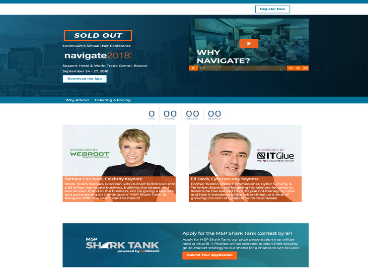 Navigate User Conference Homepage