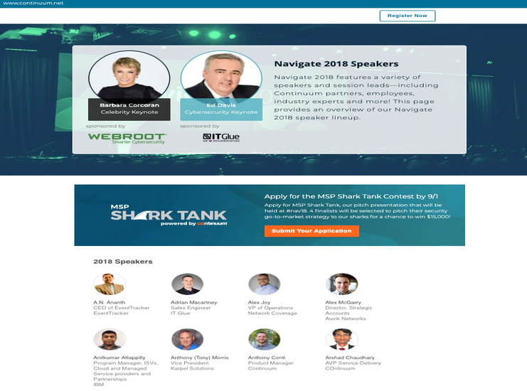 Navigate User Conference Speakers